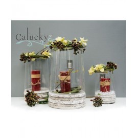 Thủy tinh và chân đế décor 48-0001-S3  