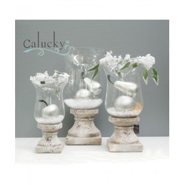 Thủy tinh và chân đế décor 48-0004-S3  