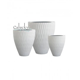 Chậu Concave Fiberstone 08-5015-S3-22 màu trắng